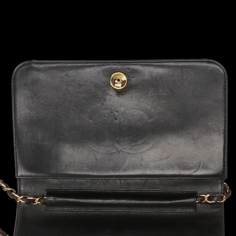 CHANEL/ラムスキンマトラッセフルフラッププッシュロックチェーンショルダー/A03571//443****/ABランク/78