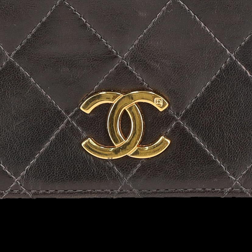 CHANEL/ラムスキンマトラッセフルフラッププッシュロックチェーンショルダー/A03571//443****/ABランク/78