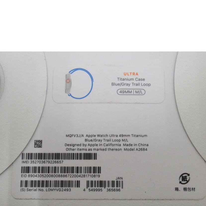 Apple/Apple Watch Ultra GPS+Cellularモデル 49㎜/32GB/MQFV3J/A//L0MYVG2493/Aランク/63