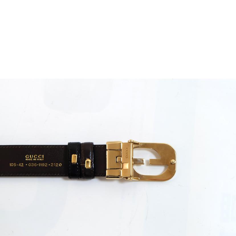 GUCCI グッチ/Gロゴバックルリバーシブルレザーベルト/105.42.036 1192.2120//Sランク/71