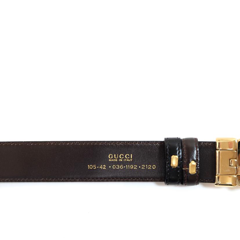 GUCCI グッチ/Gロゴバックルリバーシブルレザーベルト/105.42.036 1192.2120//Sランク/71
