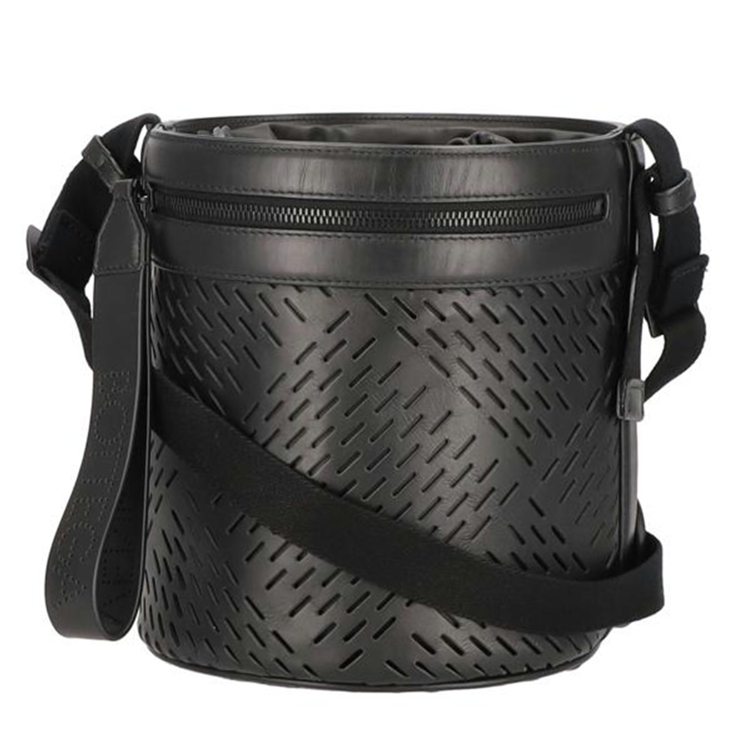 BOTTEGA VENETA ボッテガヴェネタ/パンチングレザーバケット型ショルダー/9264821109163//B07*******/Aランク/38