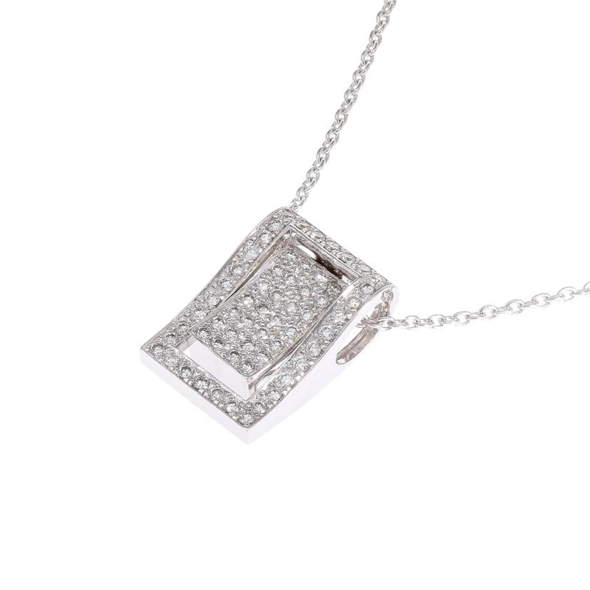 / K18WGダイヤネックレス0.50ct//Aランク/05