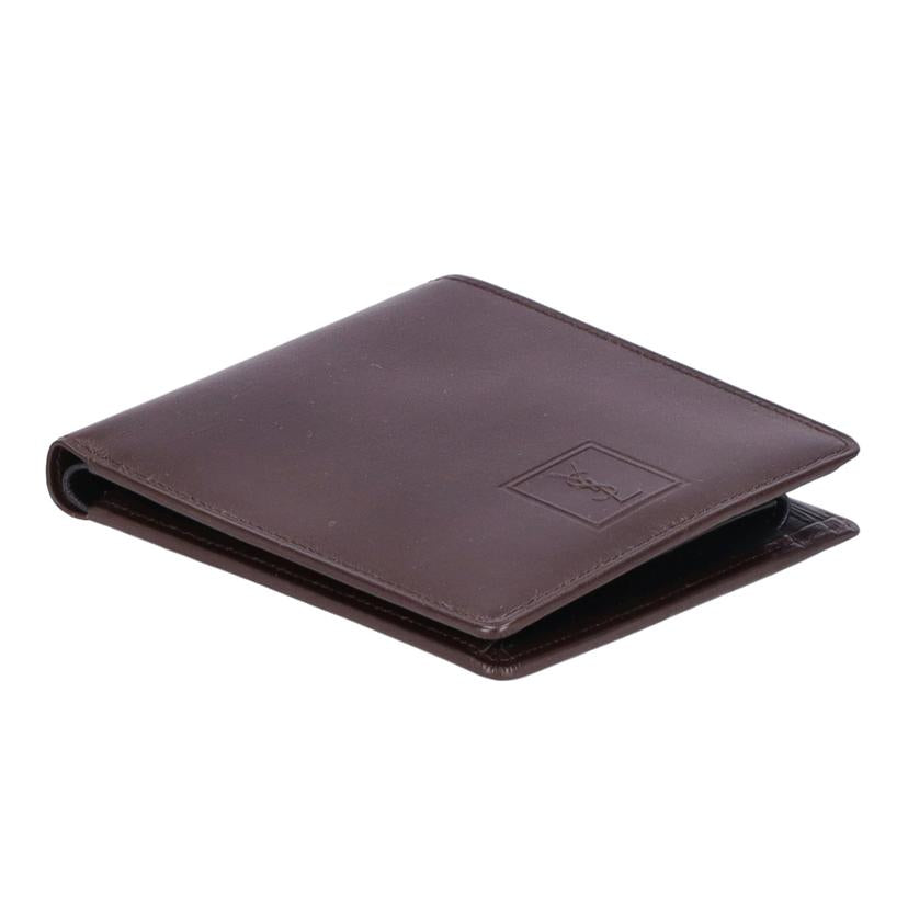YVES SAINT LAURENT イブサンローラン/2つ折り財布/レザー//Aランク/93