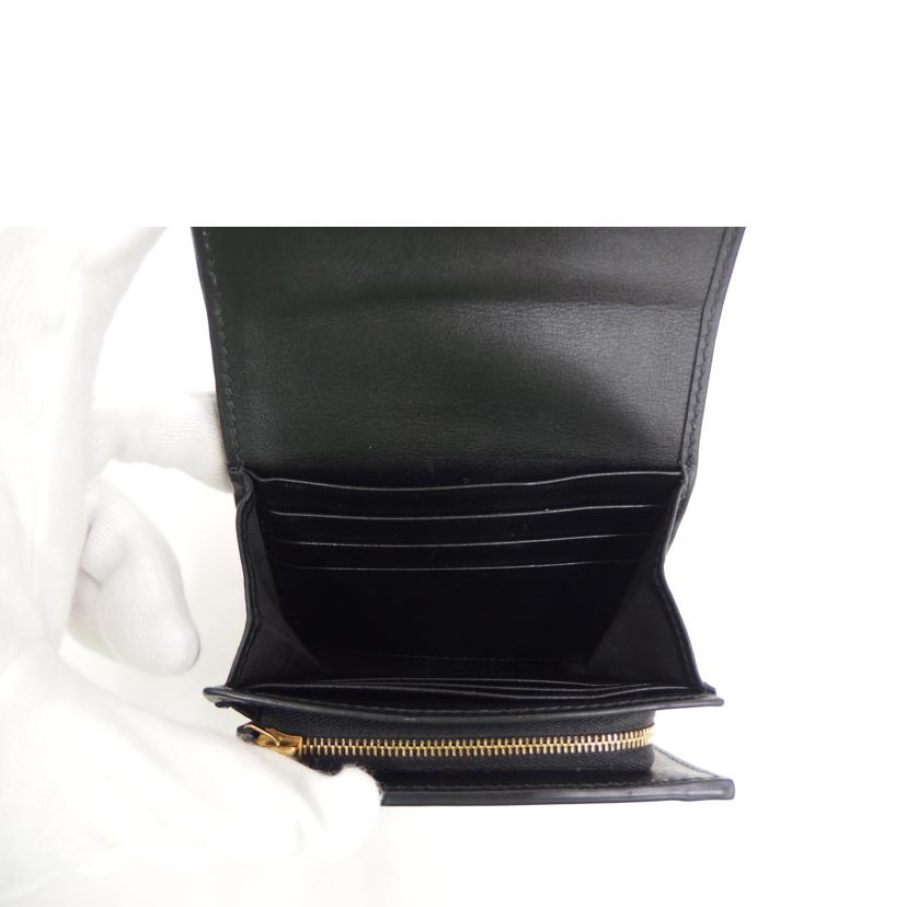 GUCCI グッチ/2つ折り財布/ブラック/カーフ/729799//ABランク/82