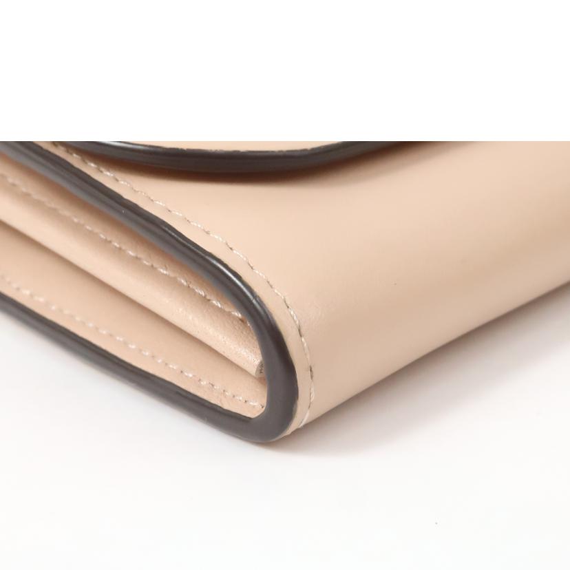 kate spade ケイトスペード/ニコラ ツイストロックフラップ コンチネンタルウォレット 長財布 ピンクベージュ/PWRU7498//ABランク/65