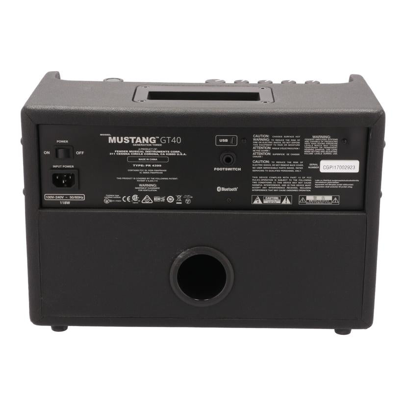 FENDER フェンダー/ギターアンプ/MUSTANG GT40//CGPI17002923/Bランク/62