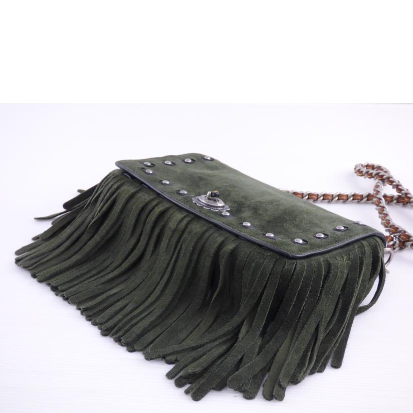 COACH コーチ/スエ-ドフリンジディンキーチェーンショルダーバッグ/86821//M16**/ABランク/64