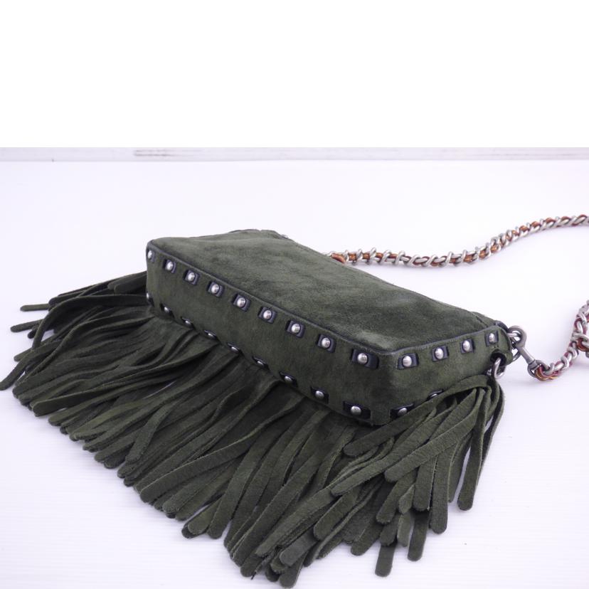 COACH コーチ/スエ-ドフリンジディンキーチェーンショルダーバッグ/86821//M16**/ABランク/64