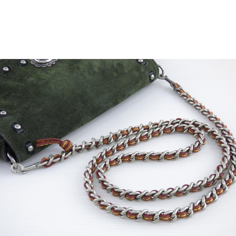 COACH コーチ/スエ-ドフリンジディンキーチェーンショルダーバッグ/86821//M16**/ABランク/64