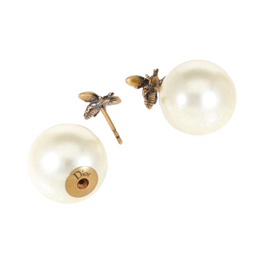Dior ディオール/Bee トラインバルフェイクパールピアス//Aランク/91