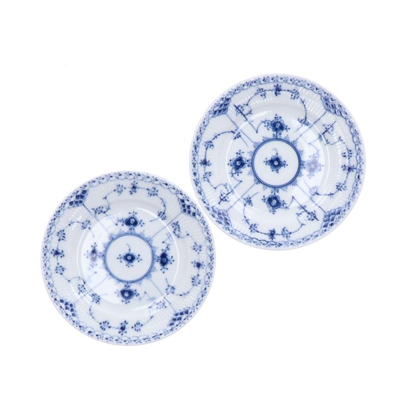 Royal Copenhagen ロイヤルコペンハーゲン/ペアカップ&ソーサー・ケーキ皿/Blue Fluted Half Lace//SAランク/93