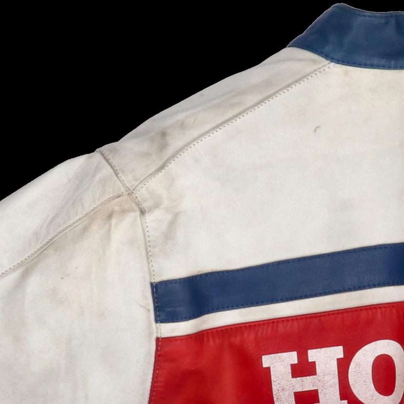 HONDA ホンダ/HONDA 80's レザージャケット ライダース トリコロール//Bランク/78