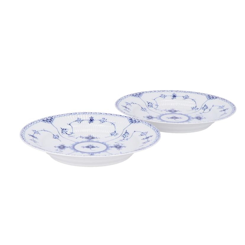 Royal Copenhagen ロイヤルコペンハーゲン/ペアプレート25cm/ハーフレース/Blue Fluted Half Lace//Aランク/93