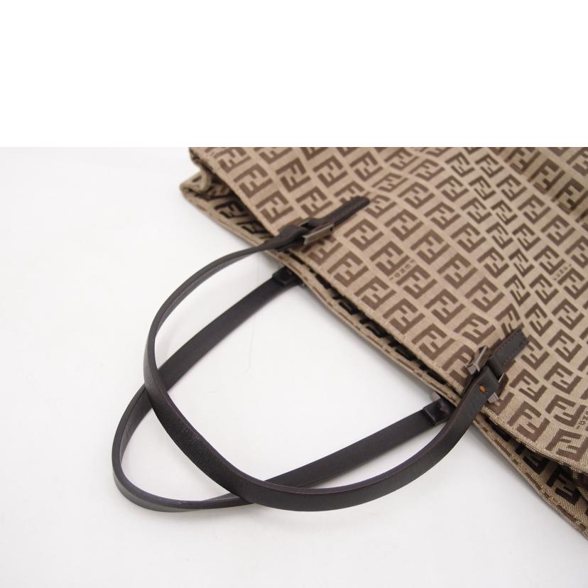 FENDI フェンディ/ズッキー柄トート/ブラウン/8BH018//Aランク/69