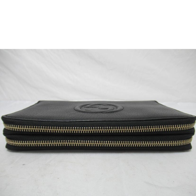 GUCCI/Wラウンドファスナー長財布/レザー/306118//041*/Aランク/63