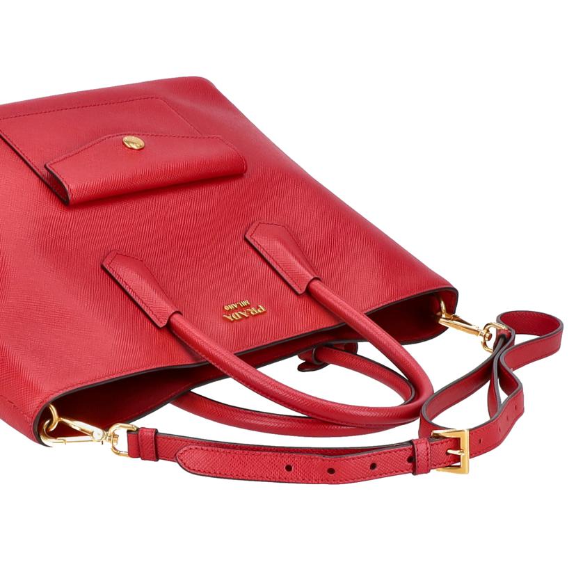 PRADA /サフィアーノフロントポケット2WAYトート/BN2729//102/ABランク/19