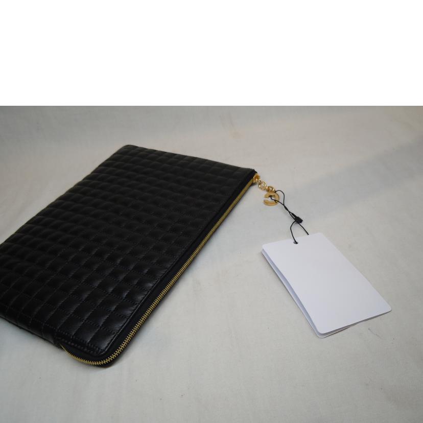 CELINE /キルティングラムレザージップクラッチバッグCチャーム/10B813BFL//S-1******/SAランク/92