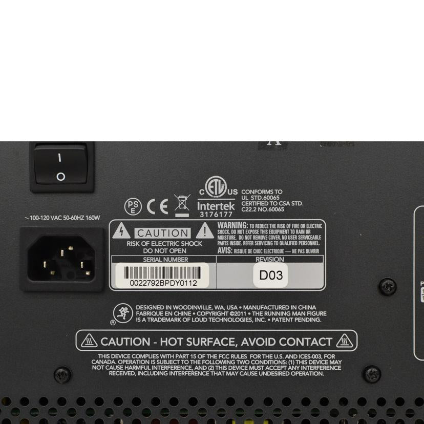 MACKIE/パワードミキサー /PPM608//0022792BPDY0112/Aランク/75