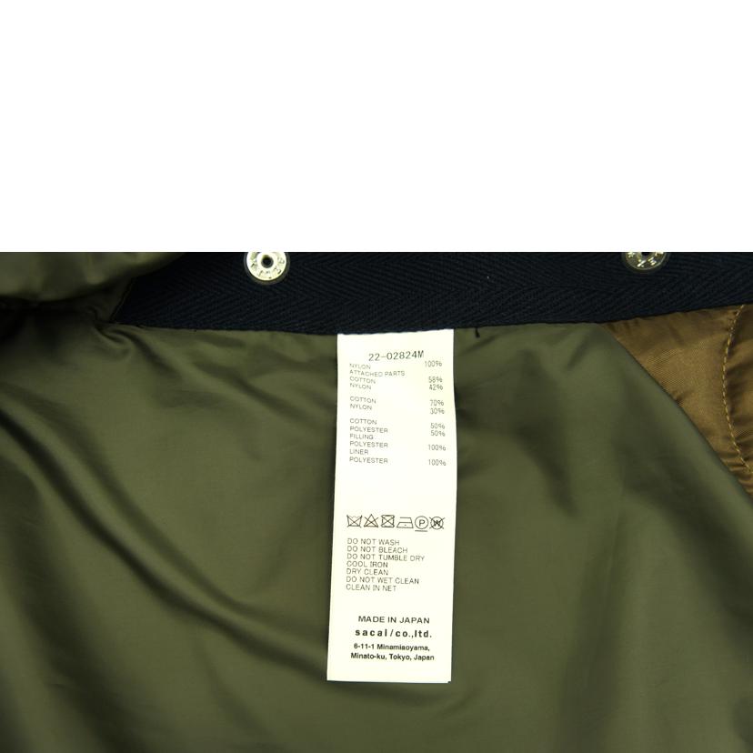 sacai サカイ/ナイロンツイルミックス/再構築ジャケット/2022/22-02824M//サイズ:3/ABランク/91