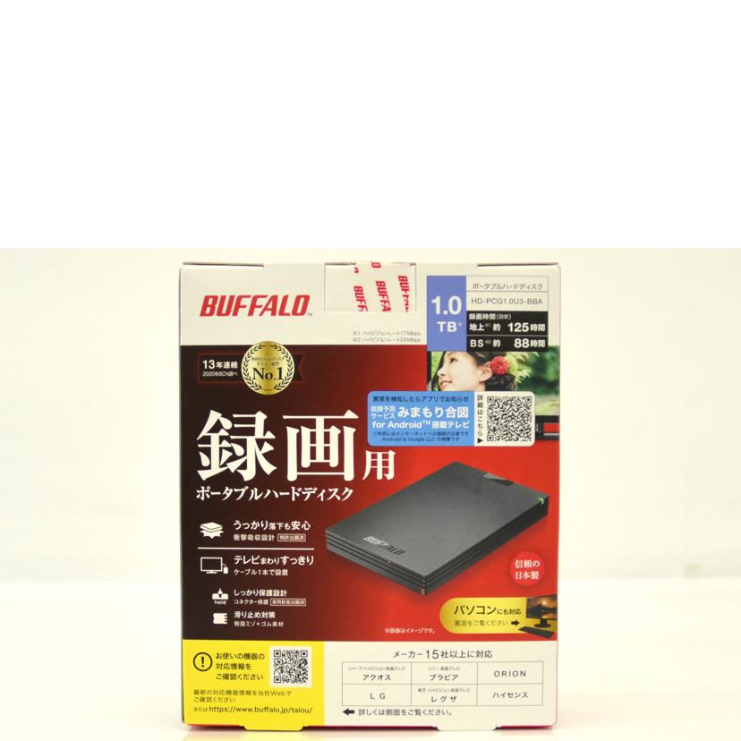 BUFFALO バッファロー/外付けHDD 1TB/HD-PCG1.0U3-BBA//Sランク/75