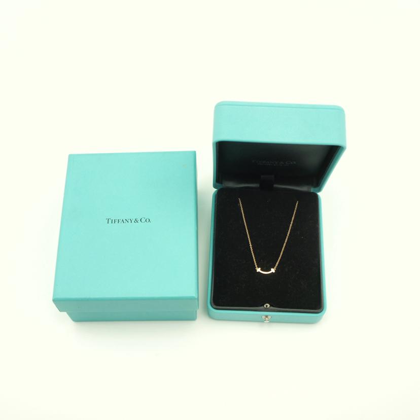 TIFFANY&Co. ティファニー/Au750Tスマイルミニネックレス//ABランク/77