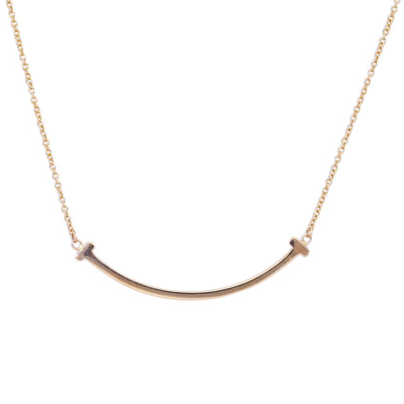 TIFFANY&Co. ティファニー/Au750Tスマイルネックレス//ABランク/77