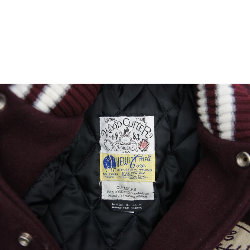 HEWITT MFG ヒューイットエムエフジー/WOODCUTTER スタジャン/VIN13F-AJ01//ABランク/09