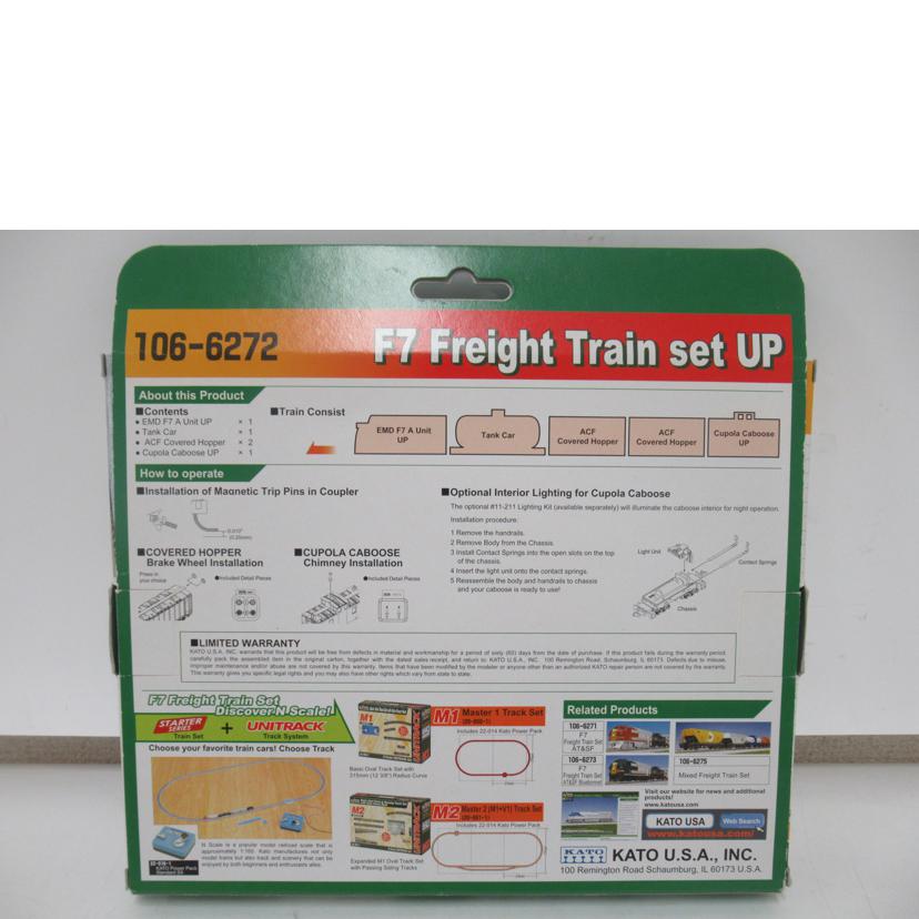 KATO/Nゲージ/F7Freight Train Set/106-6272//SAランク/63