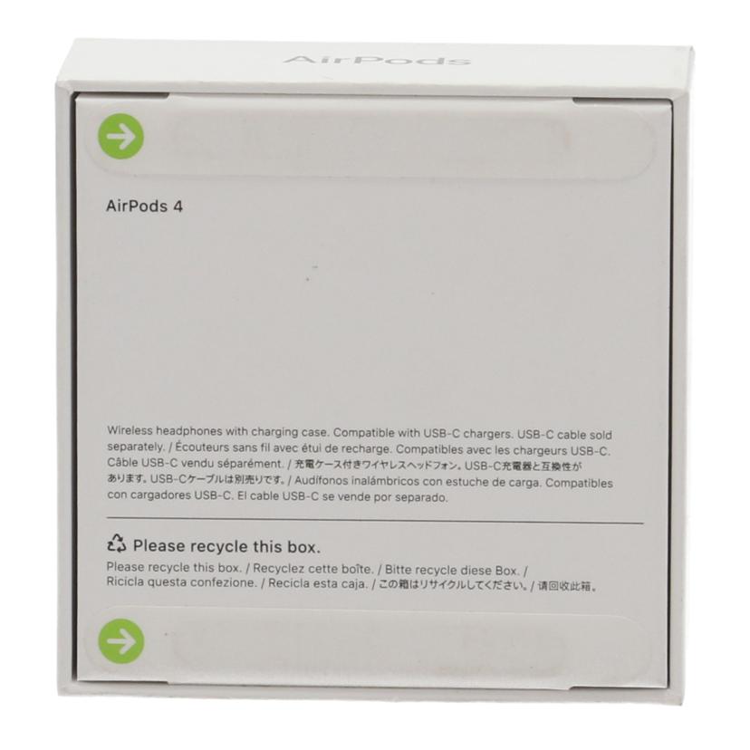 Apple アップル /AirPods4 未使用/MXP63J/A//LY0J242DHC/Sランク/67