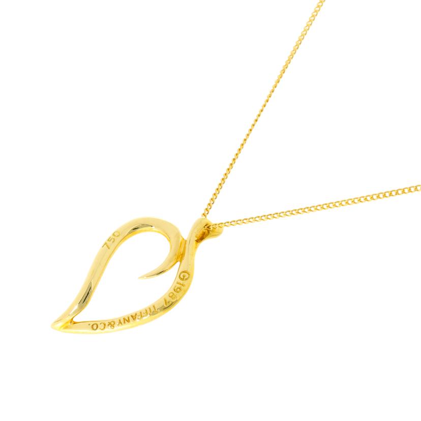 TIFFANY&Co. ティファニー/750オープン リーフネックレス//Aランク/18