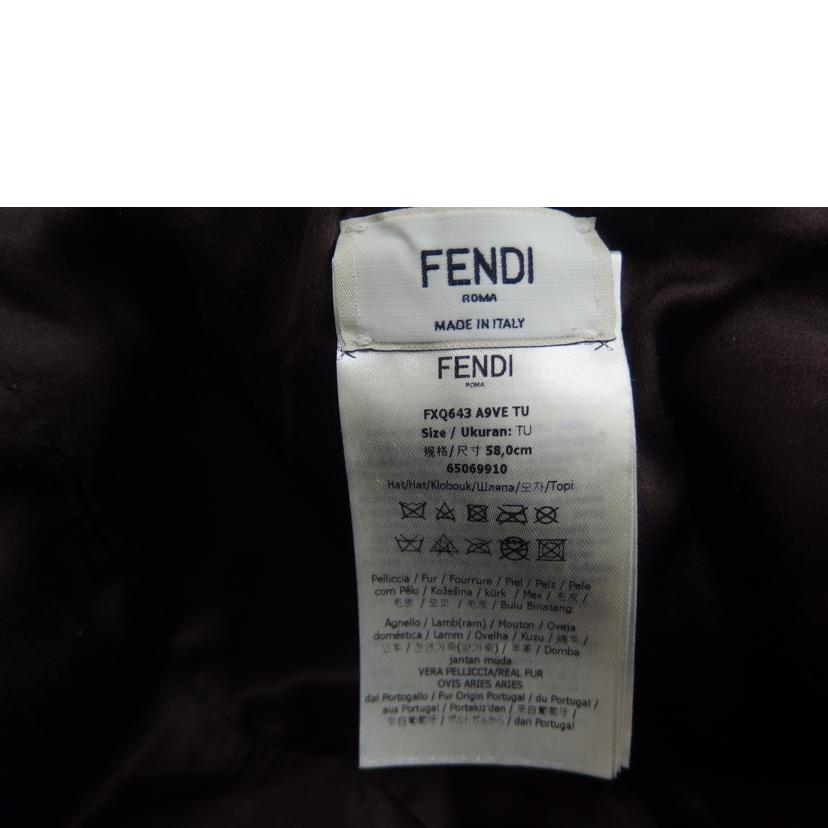 FENDI フェンディ/FENDI FENDI ムートンキャップ//Aランク/82
