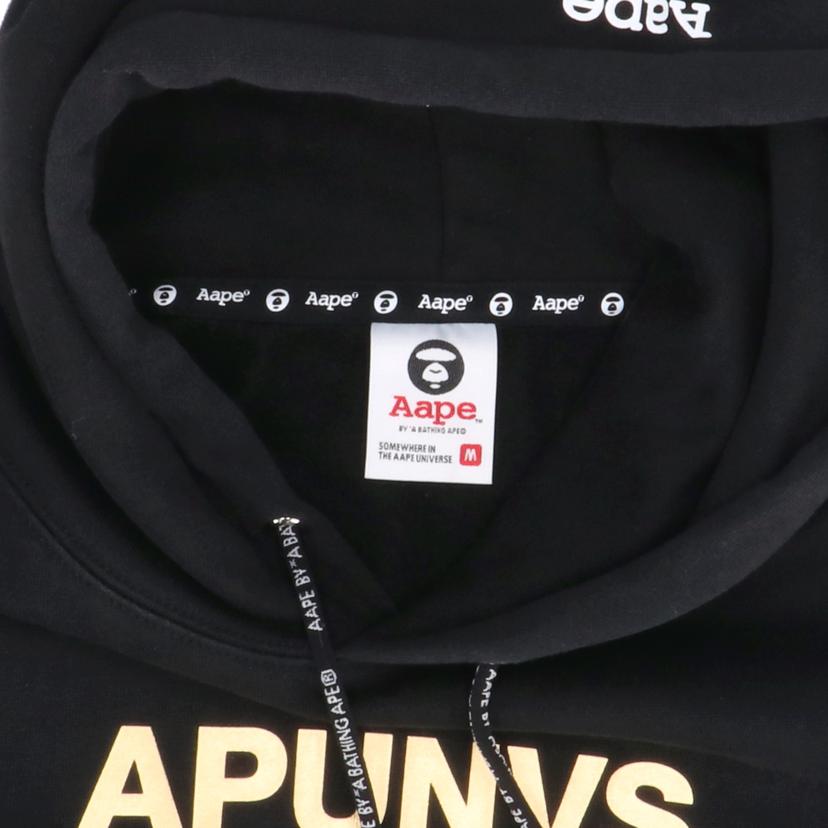 Aape エイプ/スウェットパーカー 黒//ABランク/42