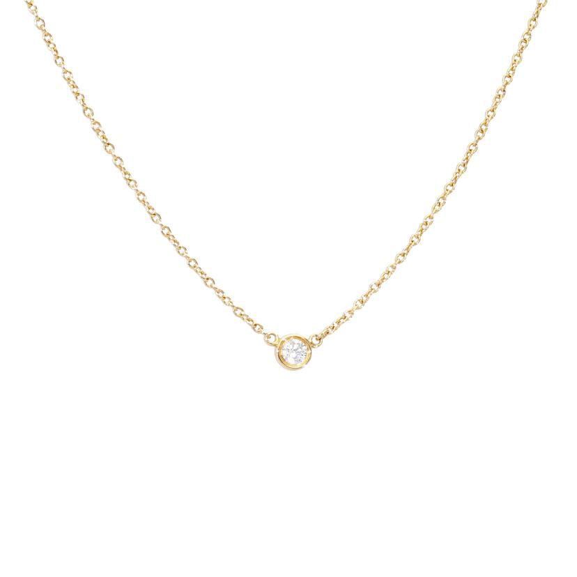 TIFFANY&Co. ティファニー/Au750バイザヤードダイヤネックレス//Aランク/77