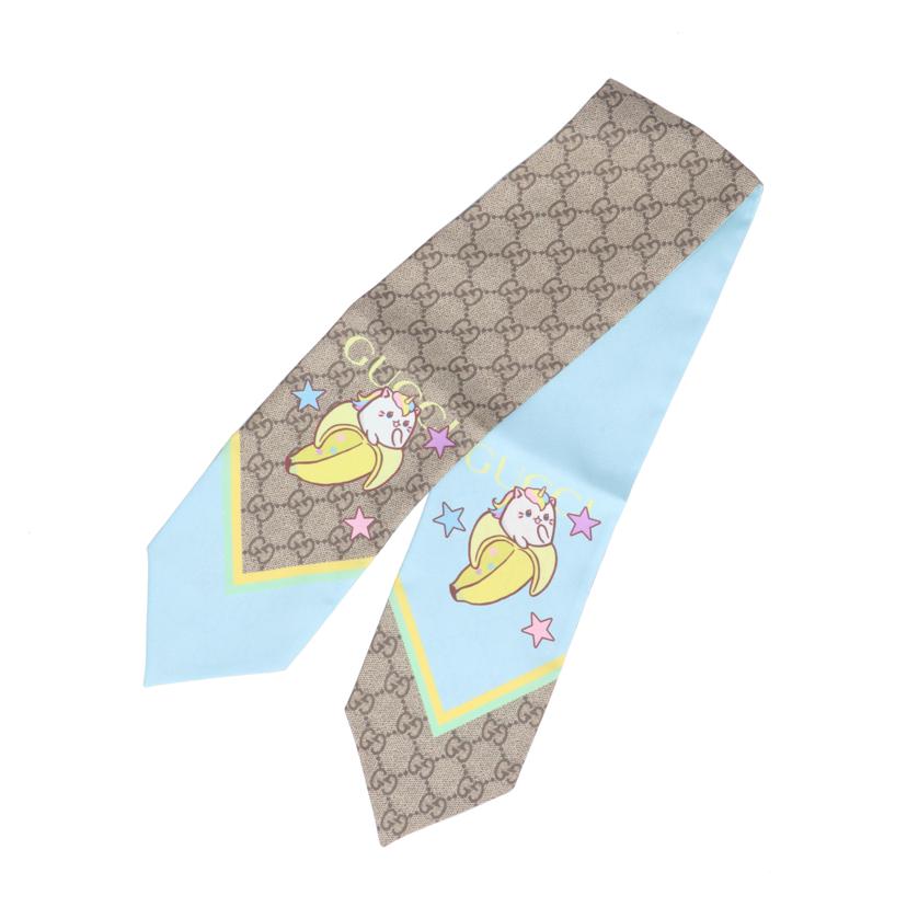 GUCCI グッチ/ばなにゃコラボタイスカーフ/704141//Aランク/94