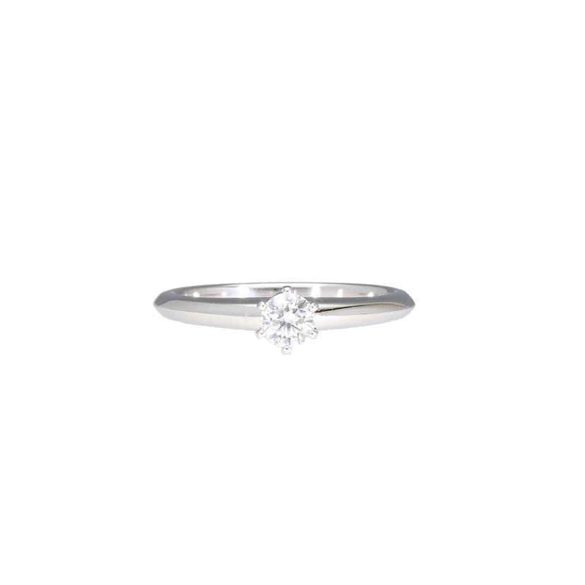 TIFFANY&Co. ティファニー/PT950ダイヤリング0.24ct #11.5//Aランク/77