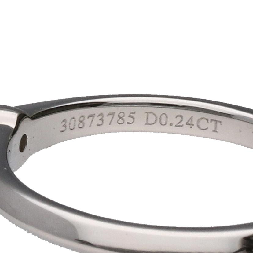 TIFFANY&Co. ティファニー/PT950ダイヤリング0.24ct #11.5//Aランク/77