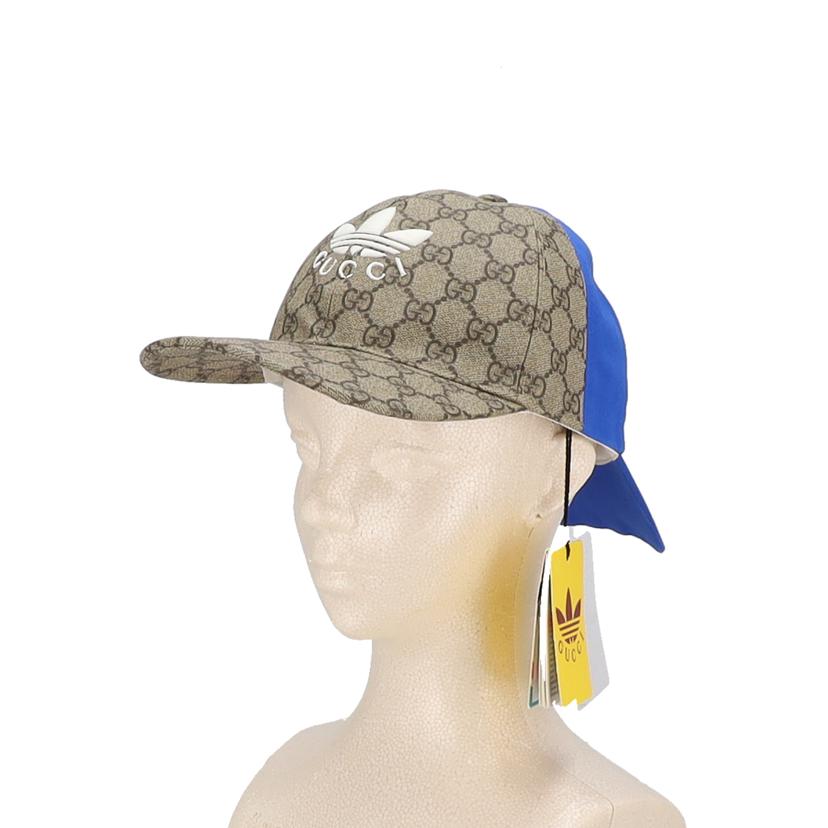 GUCCI×adidas グッチ×アディダス/GGスプリームダブルバイザーキャップ/719406//サイズM/SAランク/91