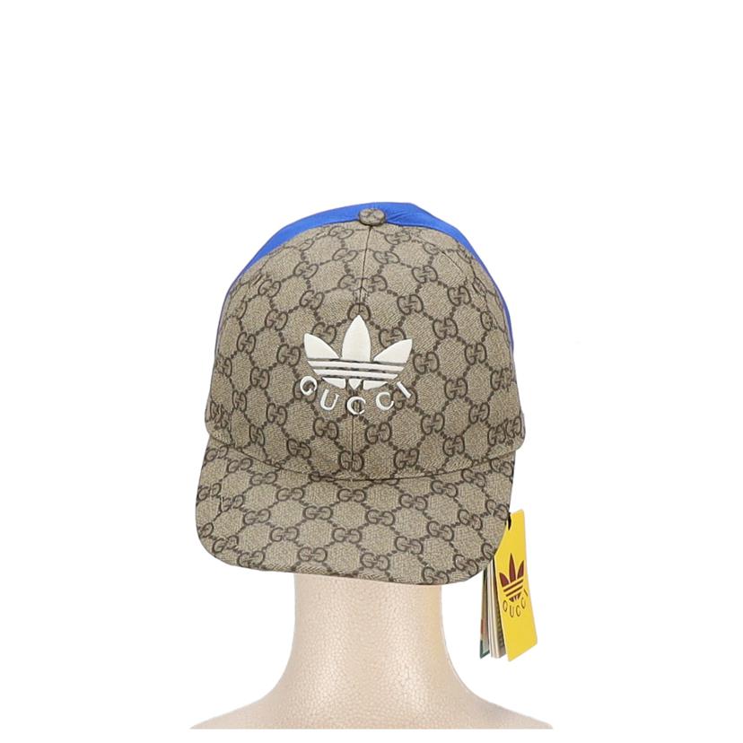 GUCCI×adidas グッチ×アディダス/GGスプリームダブルバイザーキャップ/719406//サイズM/SAランク/91