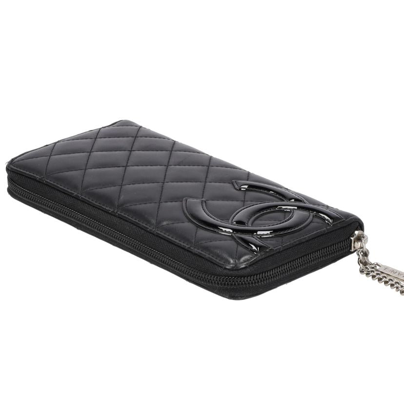 CHANEL シャネル/カンボンラインラウンドファスナー長財布/Gカード/A50078//187*****/ABランク/75