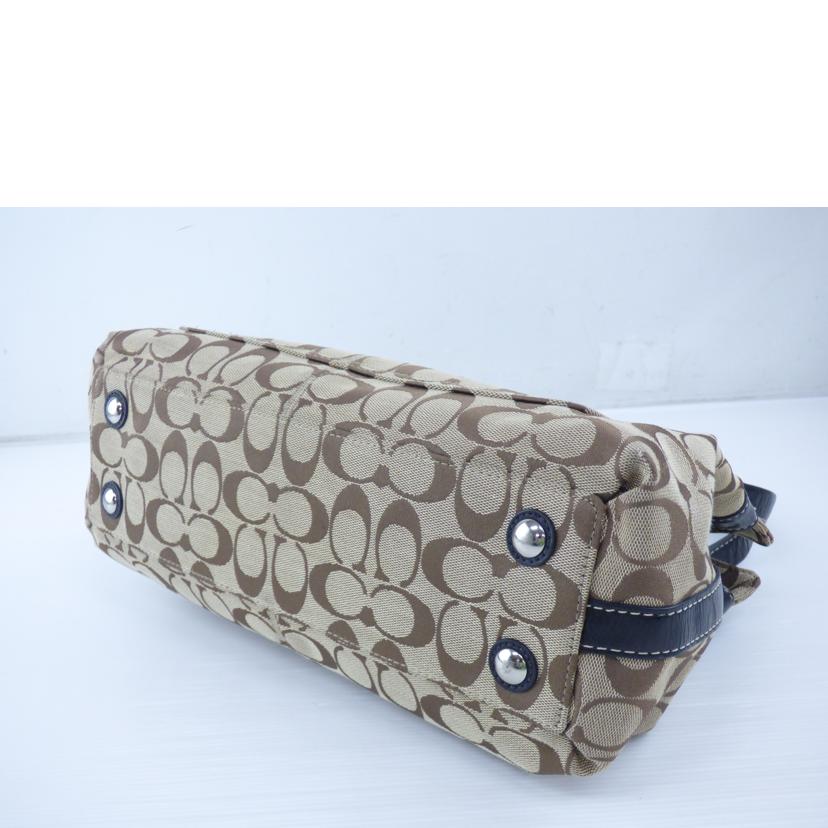 COACH コーチ/シグネチャーキャンバスレザートート/F14696//M09**/Bランク/64