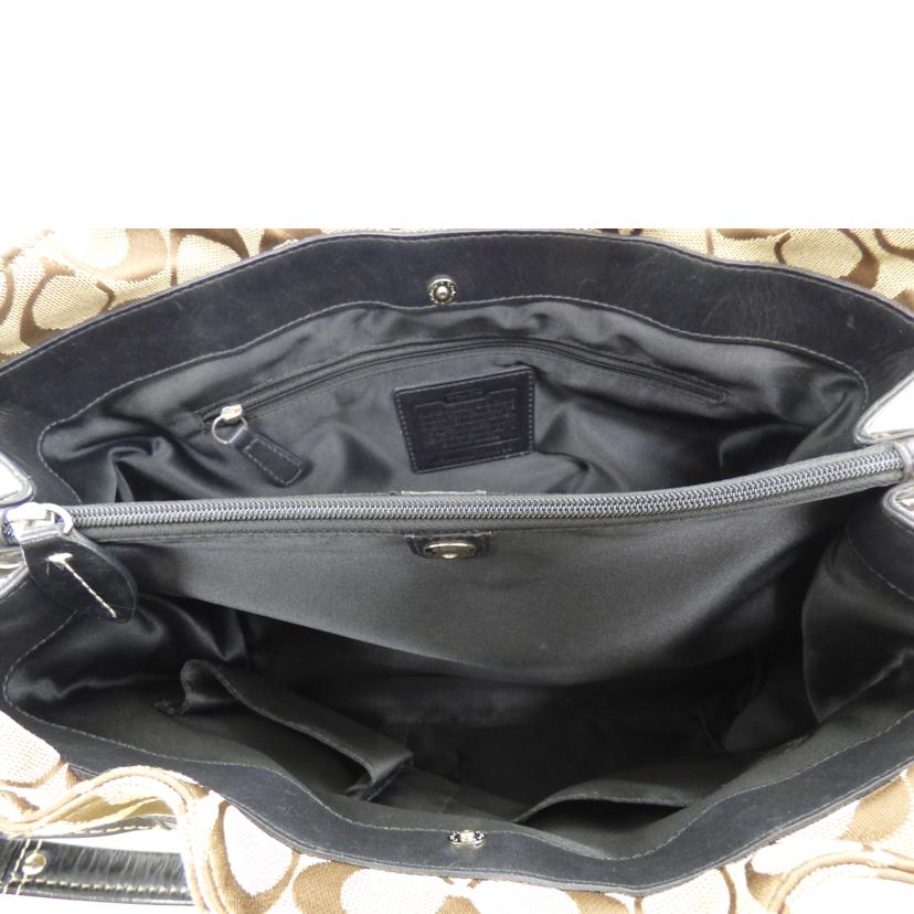 COACH コーチ/シグネチャーキャンバスレザートート/F14696//M09**/Bランク/64