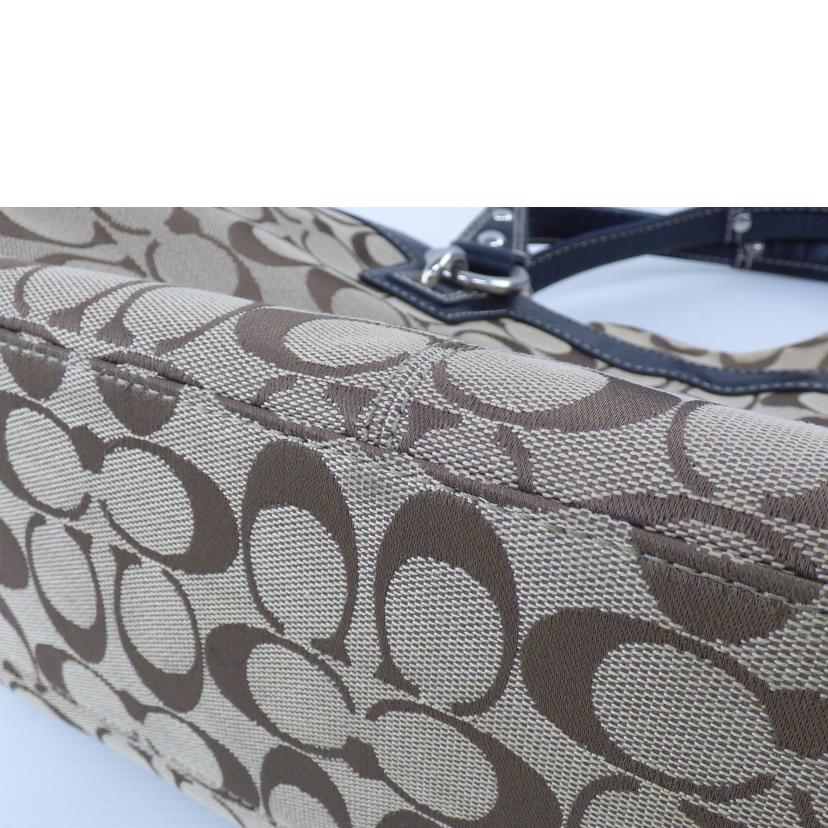 COACH コーチ/シグネチャーキャンバスレザートート/F14696//M09**/Bランク/64