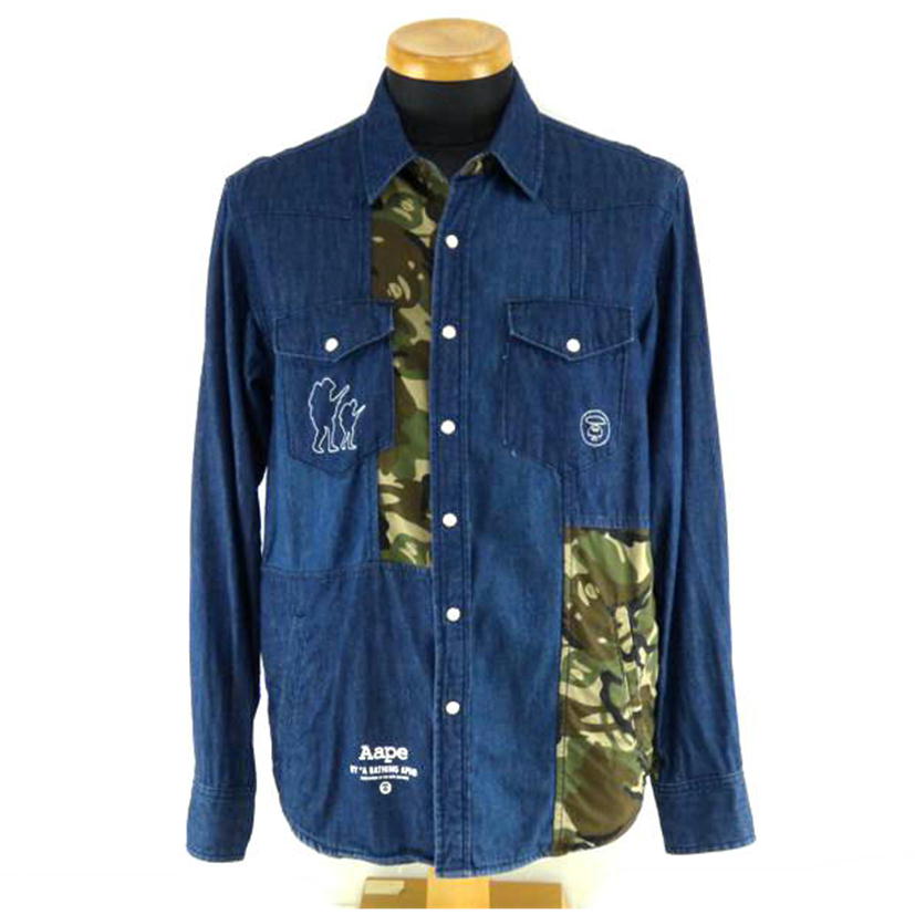 A BATHING APE アベイシングエイプ/長袖シャツ/AST8047//Bランク/64