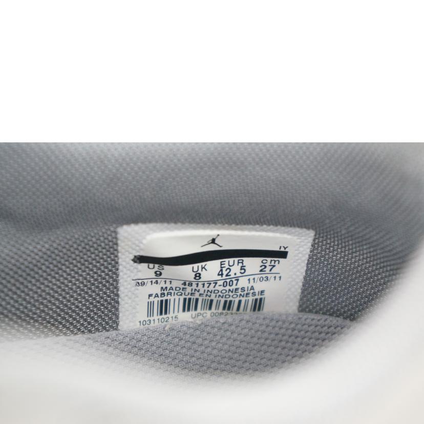 NIKE ナイキ/エアジョーダンレトロ/グレー/481177-007//サイズ:27cm/ABランク/75