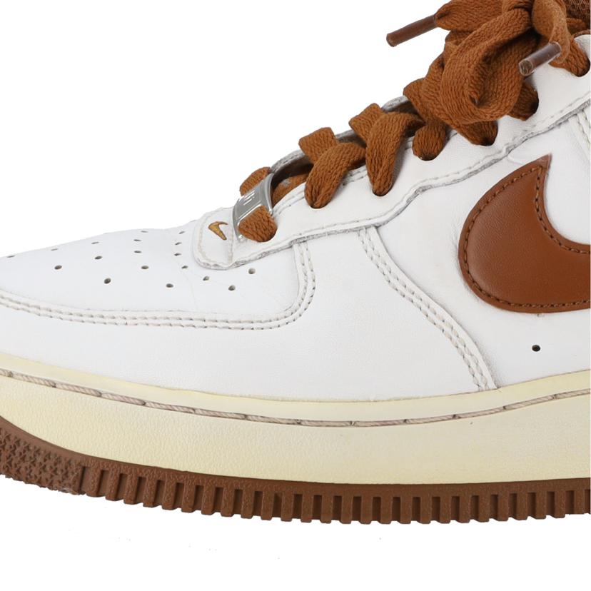 NIKE ナイキ/AIR FORCE 1 07 白×茶色/DH7561 100//Bランク/42