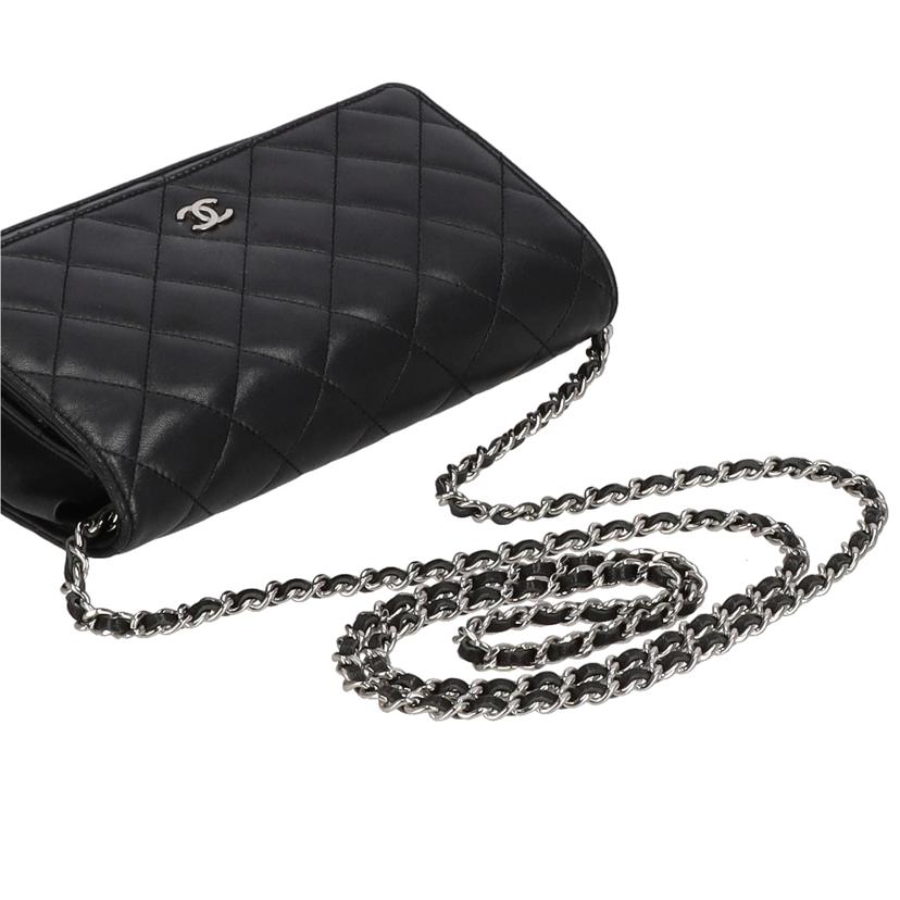 CHANEL シャネル/ラムスキンマトラッセチェーンウォレット/A33814//225*****/ABランク/19