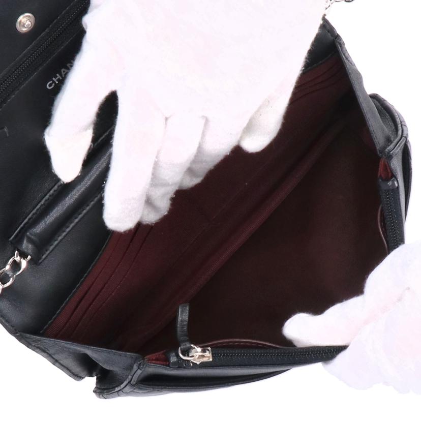CHANEL シャネル/ラムスキンマトラッセチェーンウォレット/A33814//225*****/ABランク/19