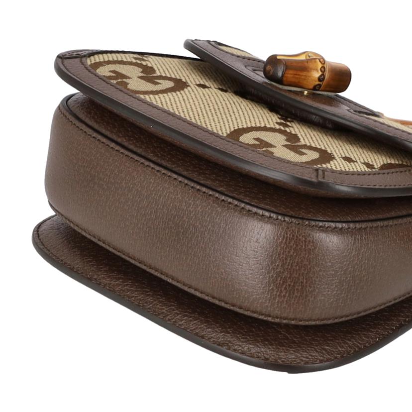 GUCCI グッチ/ジャンボGGバンブーキャンバスxレザー2WAYバッグ/686864 //486***/Aランク/91