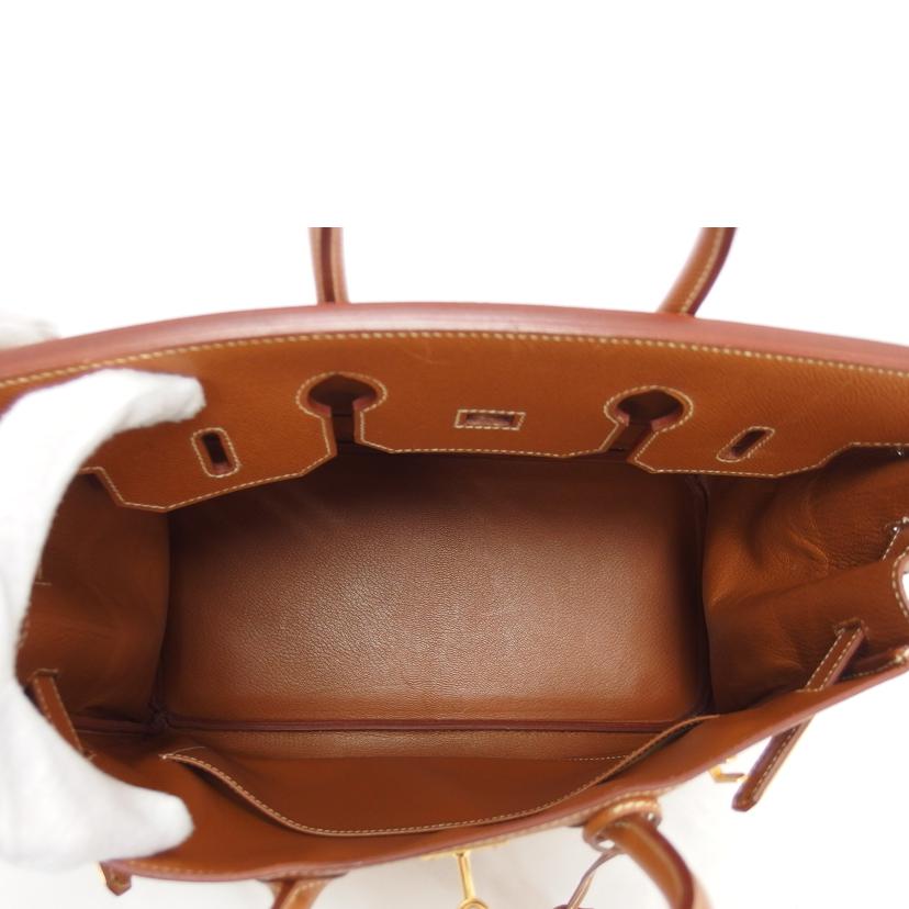 HERMES エルメス トート/オータクロア32/クシュベル/キャメル系/ゴールド金具//□B刻*****/Bランク/04